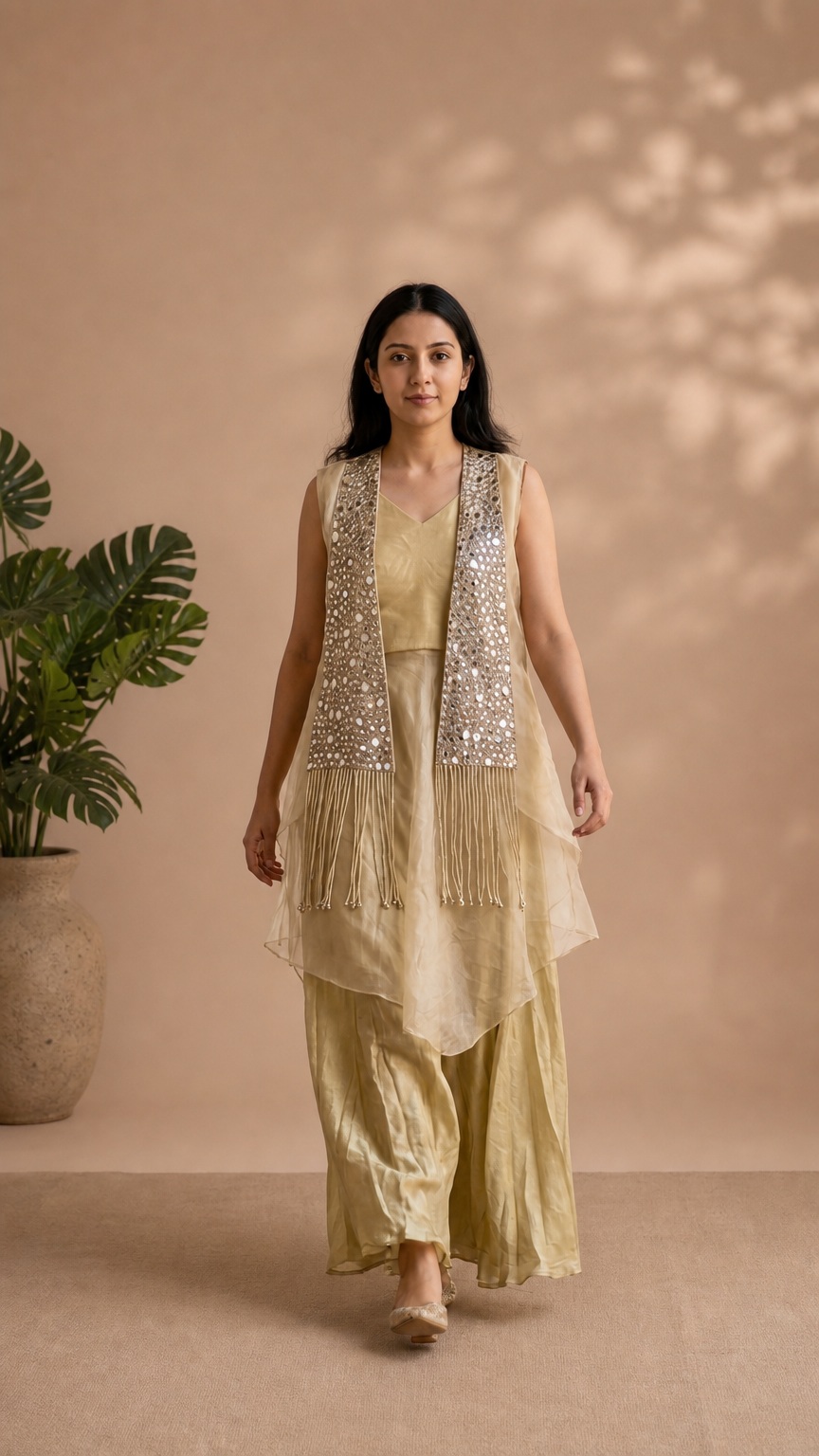 Sunehri Drape Set