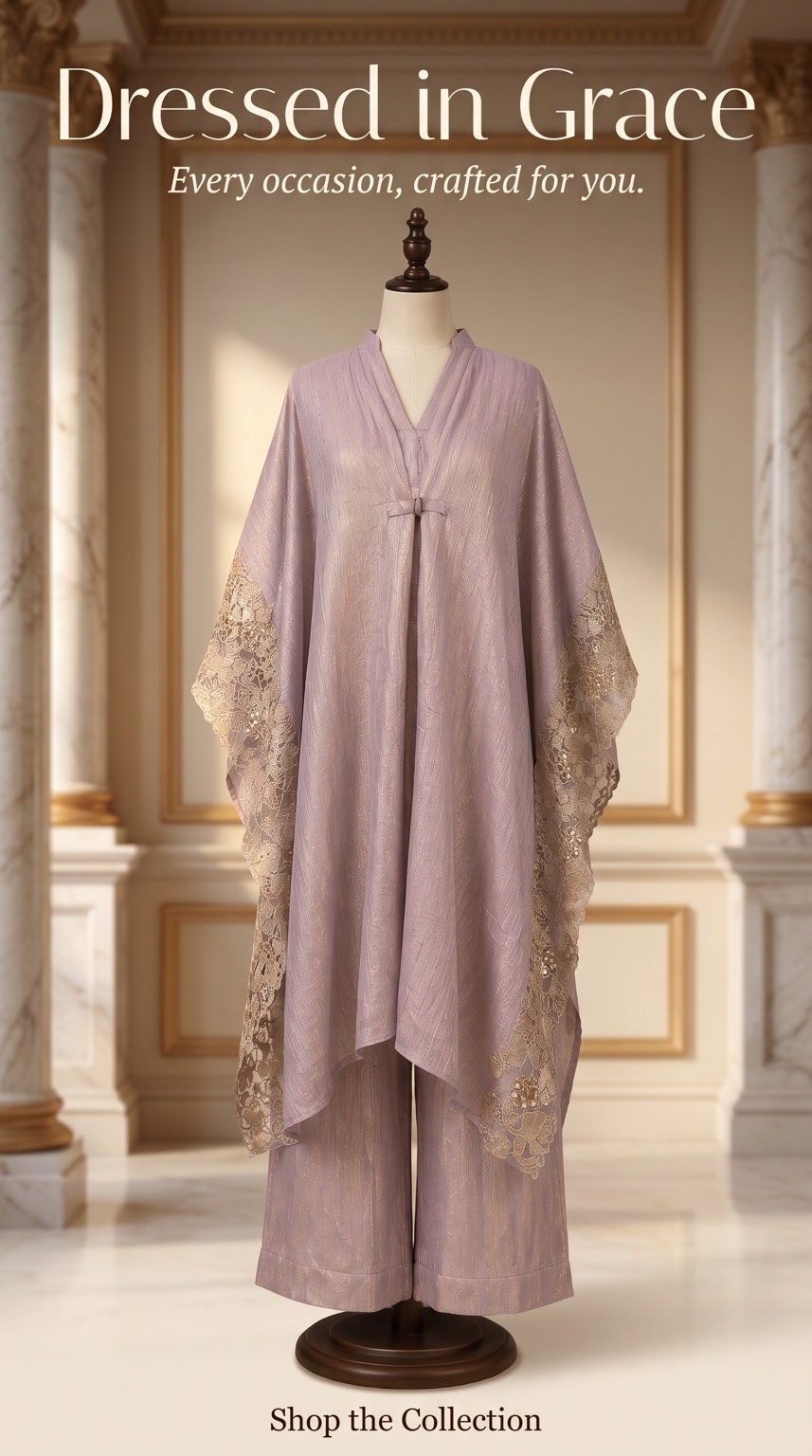 Lavender Noor Cape