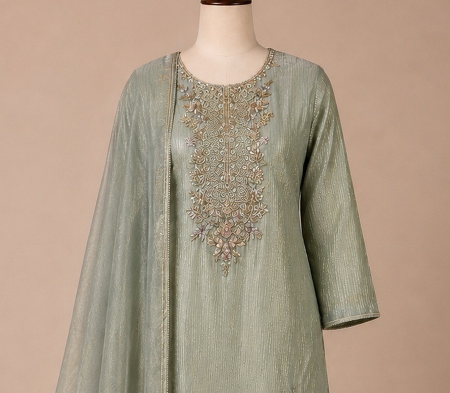 Narmada Sage Set — detail view